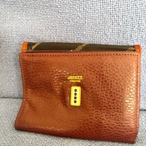 Ami Rich Brown Leather Men's Wallet